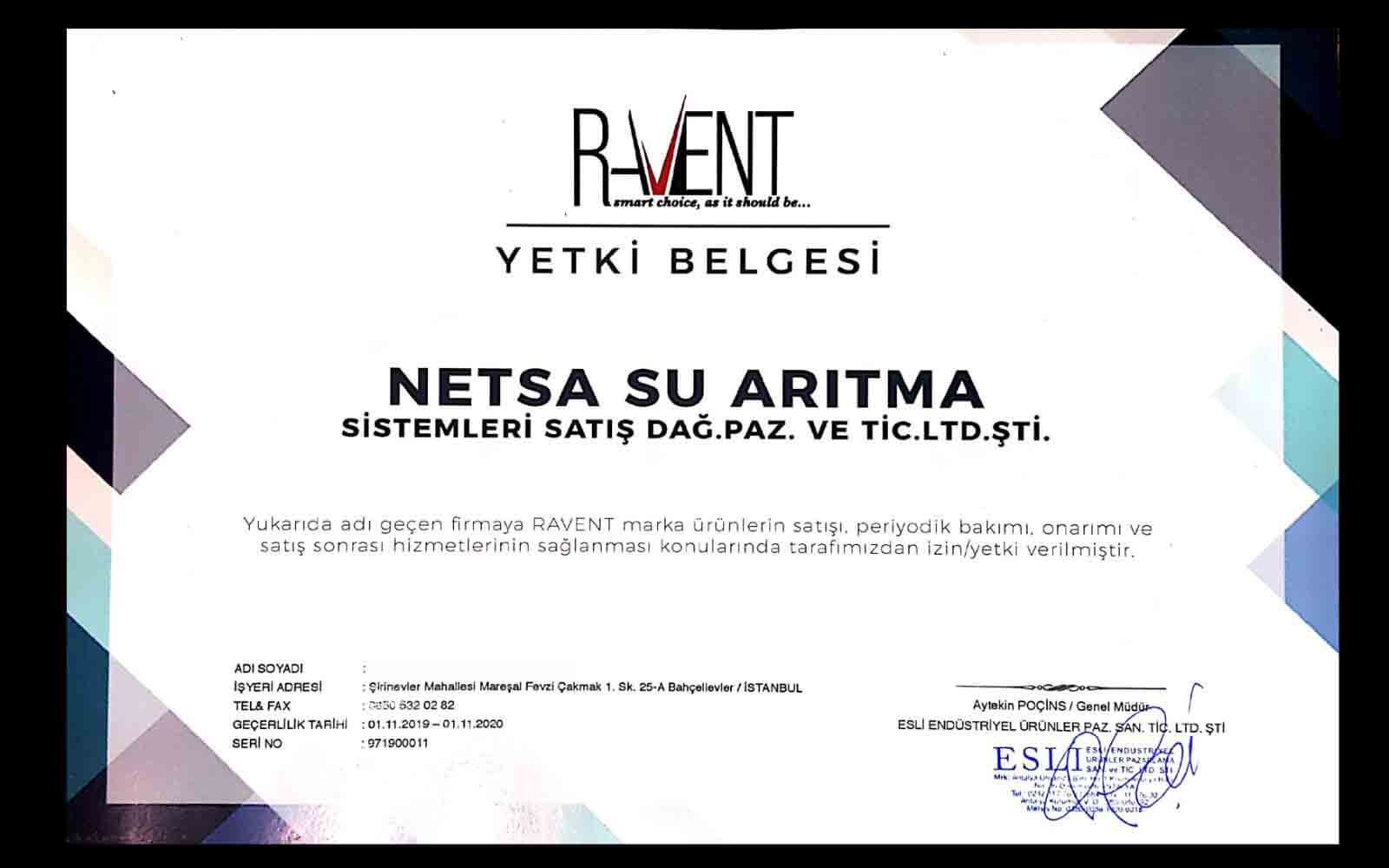 ravent-su-aritma-yetki-belgesi